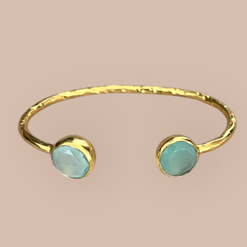 Armbånd two precious - Aquamarin