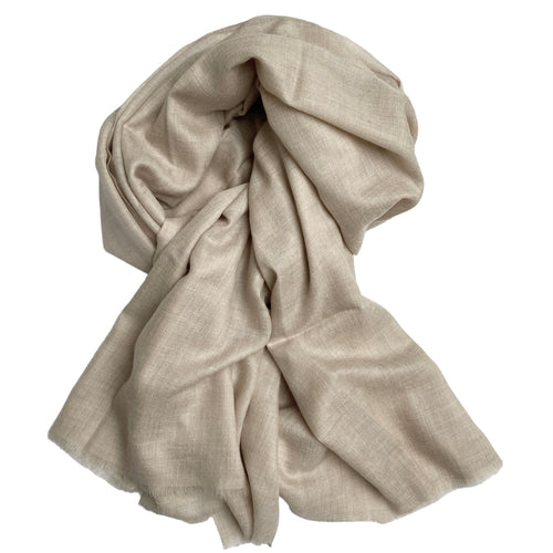 100 % Cashmere Khadi - beige