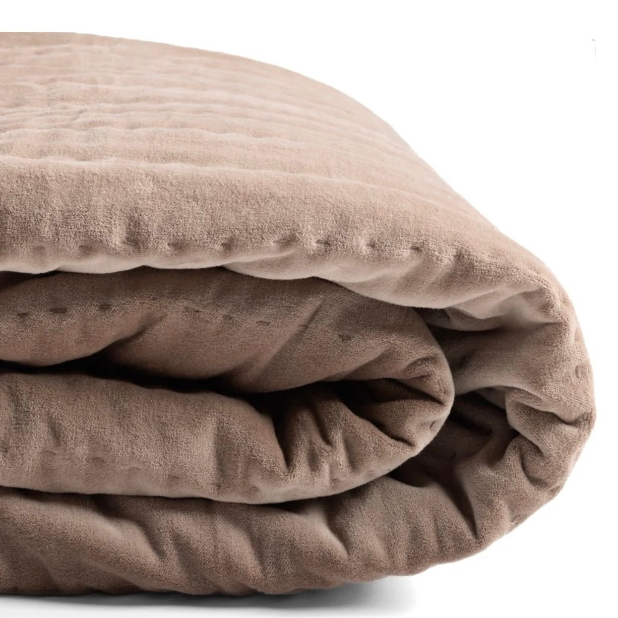 Reiko - stort quiltet sengetæppe beige