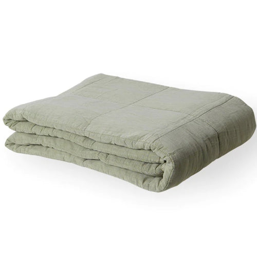 vatteret plaid dusty green - 2x1.4 m.