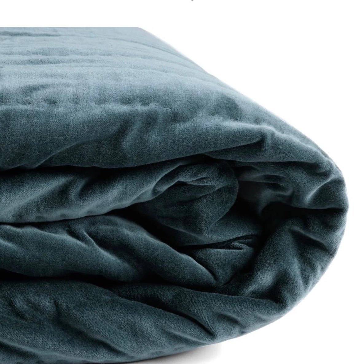 Reiko - stort quiltet sengetæppe dark dark blue