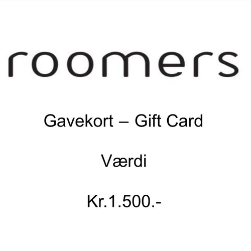 Gavekort Roomers Kr. 1.500.-