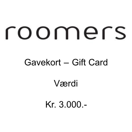 Gavekort Roomers Kr. 3.000.-