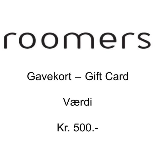 Gavekort Roomers Kr. 500.-