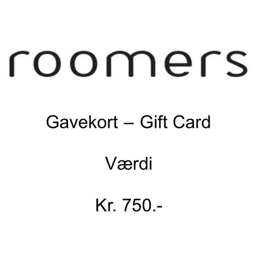 Gavekort Roomers Kr. 750.-