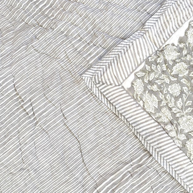 Roomers bomulds-vattæppe Grey Fusion - Size 2.6 x 2.2 M.