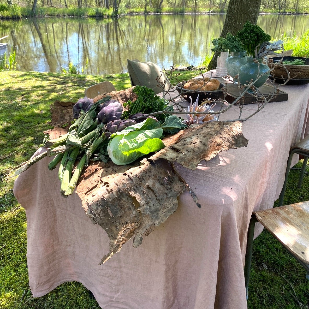 Hørdug cinder rose 3 x 1.4 m