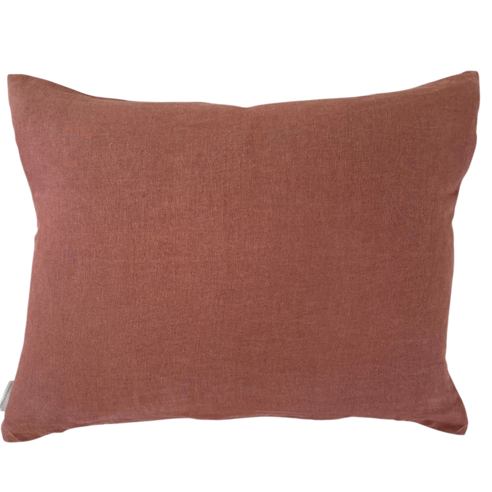 Hørpude kastanje 50 x 70 cm.