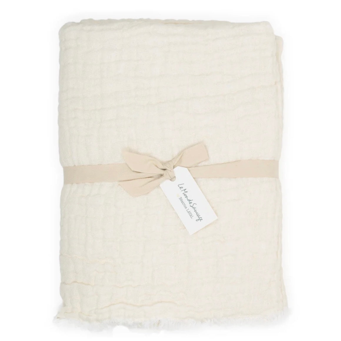 Bedcover linned White - 2.6 x 2.6 m.