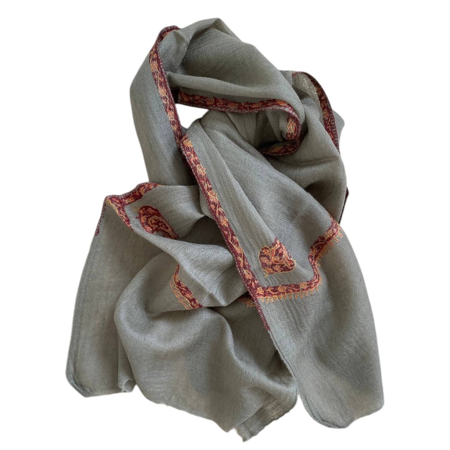 Pashmina med hand embroedery - 01