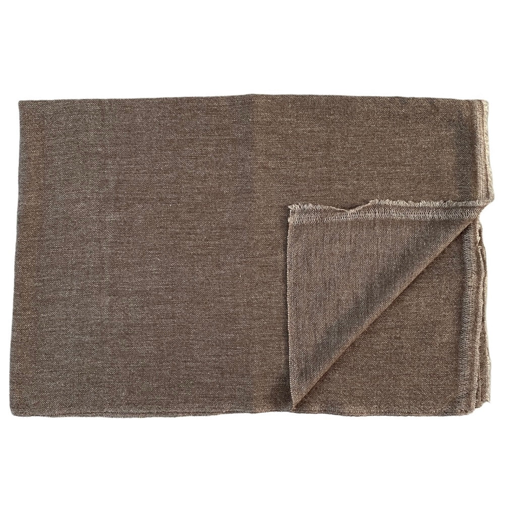 Cashmere & uld pashmina brun