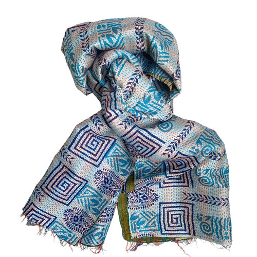Silke kantha tørklæde No 92 - small