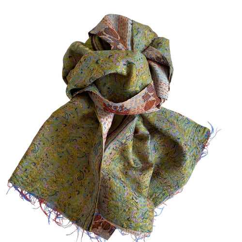 Silke kantha tørklæde no 14 - small