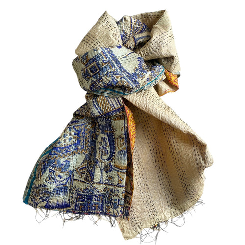 Silke kantha tørklæde no 15 - small