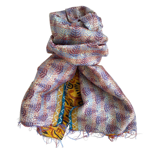 Silke kantha tørklæde no 18 - small