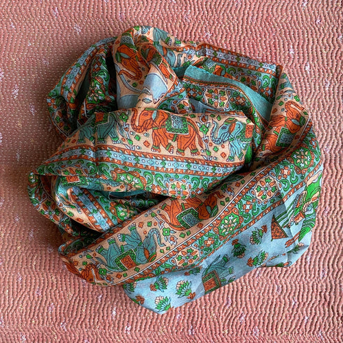 silk scarf long no 23 - 1.8 x 0.5 m.