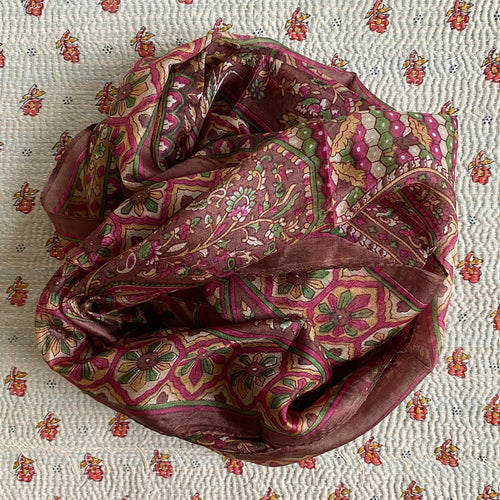 silk scarf long no 25 - 1.8 x 0.5 m.