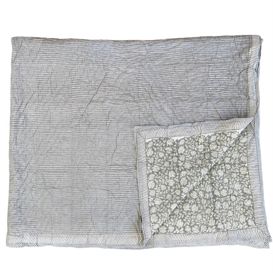 Roomers bomulds-vattæppe Grey Fusion - Size 2.6 x 2.2 M.