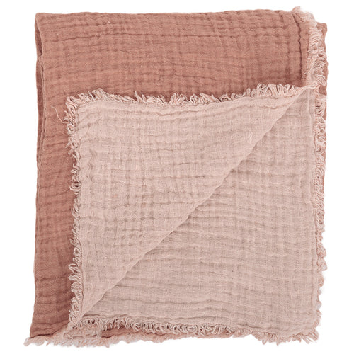 Plaid linned nude - 2 x 1.5 m.