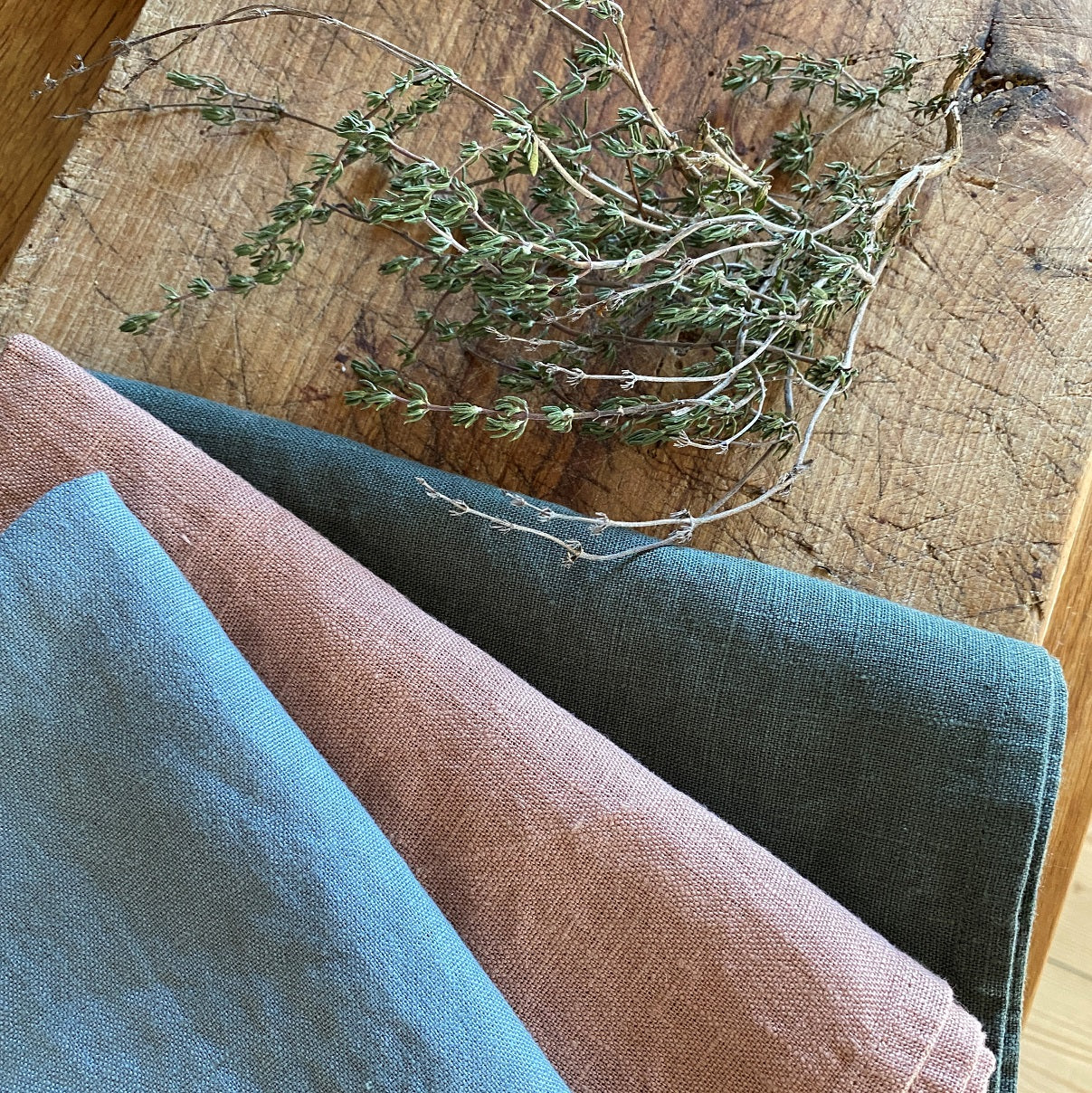 Hør-viskestykke 2 stk.  65 x 45