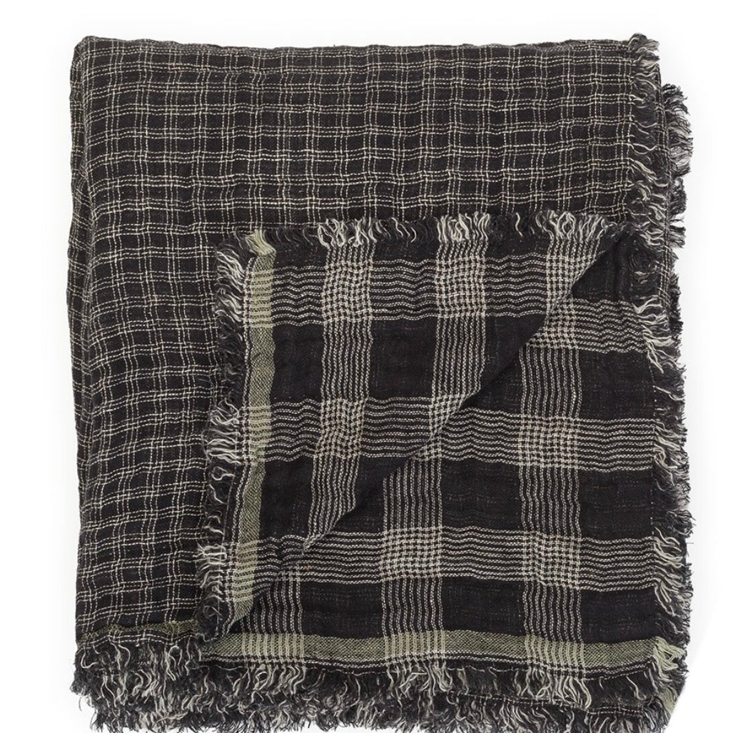 Sengetæppe dark- 2.6 x 2.6 m.