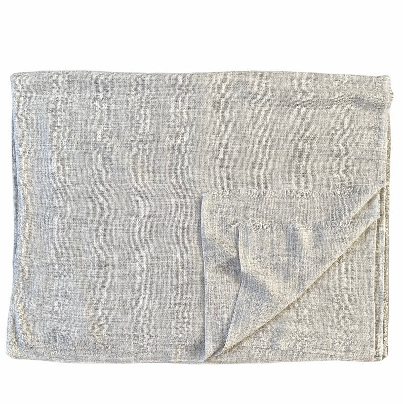 Cashmere & uld pashmina lys grå