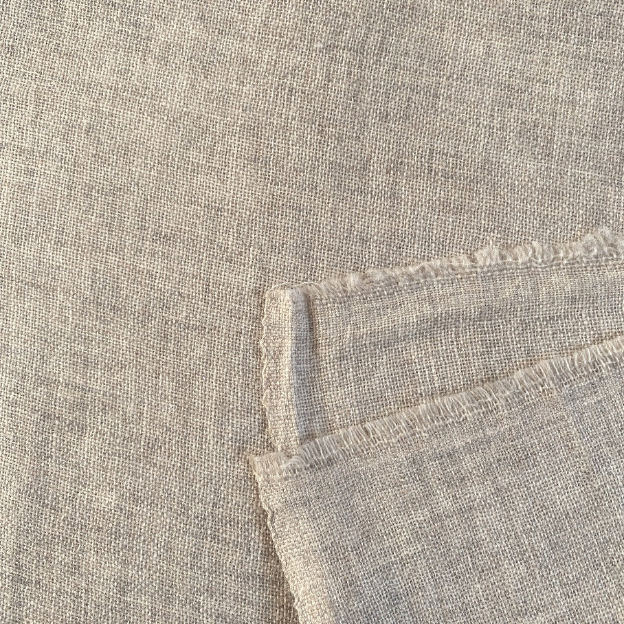 Cashmere & uld pashmina sand