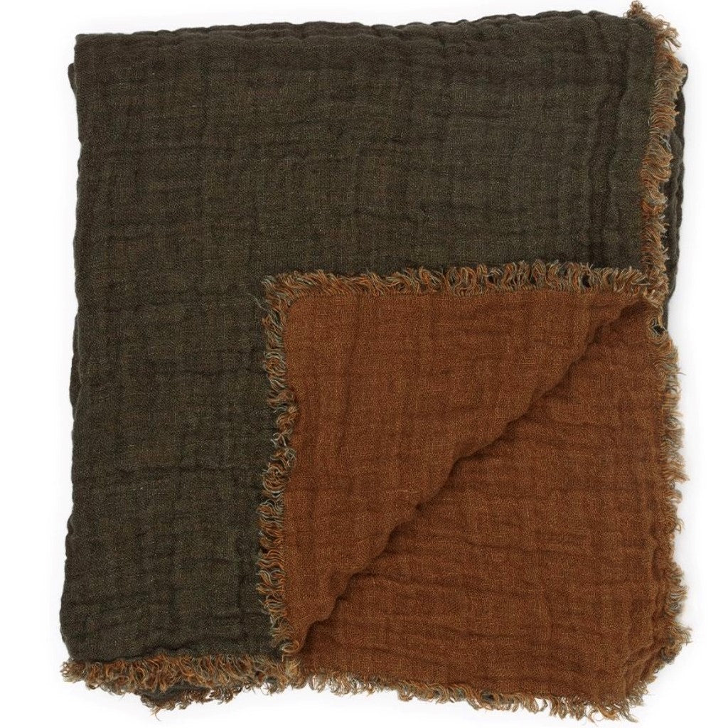 Plaid linned owaka - 2 x 1.5 m.