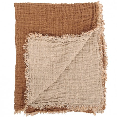 Plaid linned cuir - 2 x 1.5 m.