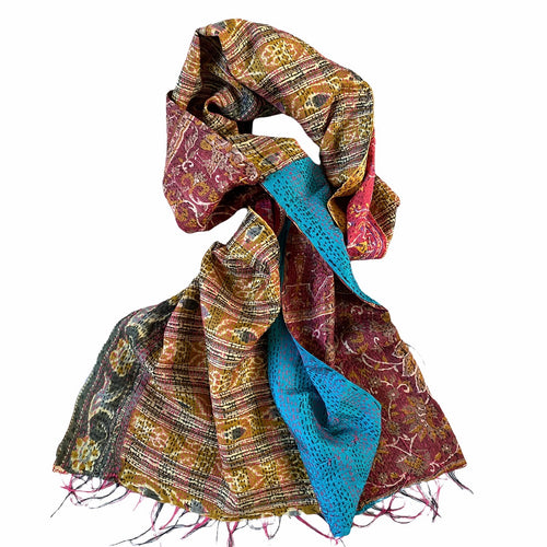 Silke kantha tørklæde no 20 - small