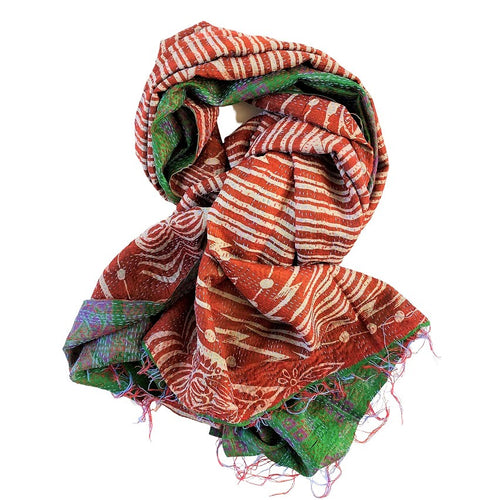Silke kantha tørklæde No 55 - big