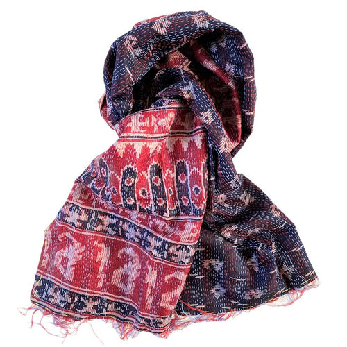 Silke kantha tørklæde No 56 - big