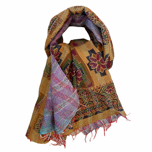 Silke kantha tørklæde No 14 - big
