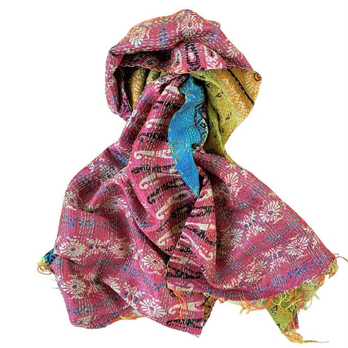 Silke kantha tørklæde No 74 - small
