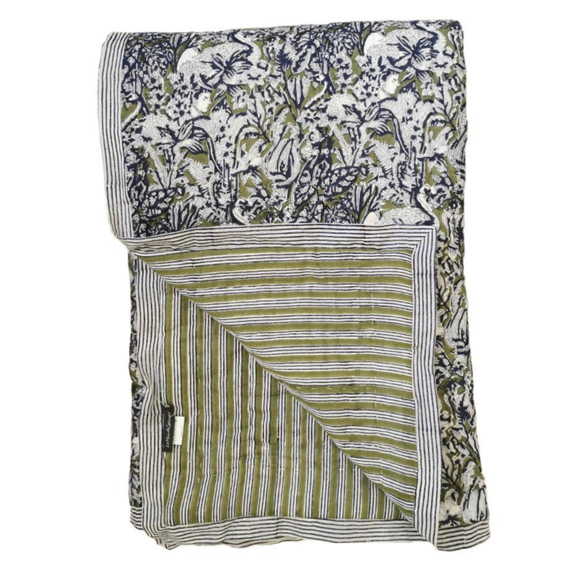 Le Monde Sauvage cotton quilt Hanoi - Size 2.7 x 1.7 M.