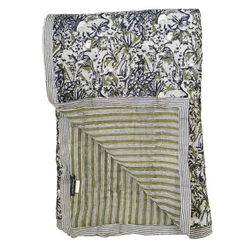 Le Monde Sauvage cotton quilt Hanoi - Size 2.7 x 1.7 M.