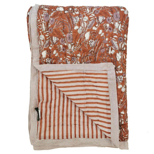Le Monde Sauvage cotton quilt Santa Fe - Size 2.7 x 1.7 M.