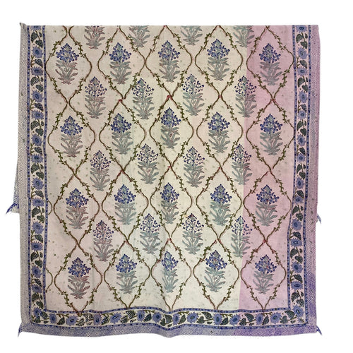 kantha quilt - blokprint - 2.1 x 1.3 M. No 126