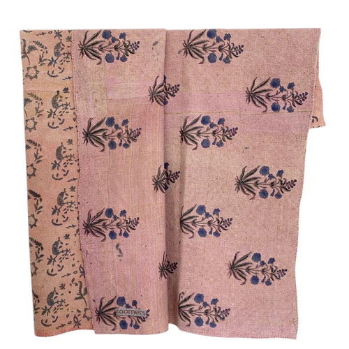 kantha quilt - blokprint - 2 x 1.6 M. No 127