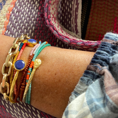 Armbånd two precious - Blue Corrundum
