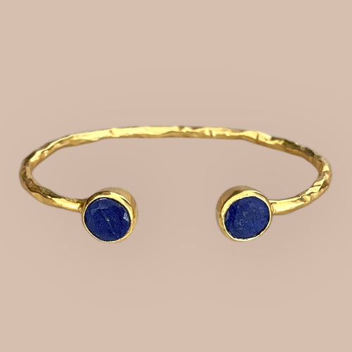 Armbånd two precious - Blue Corrundum