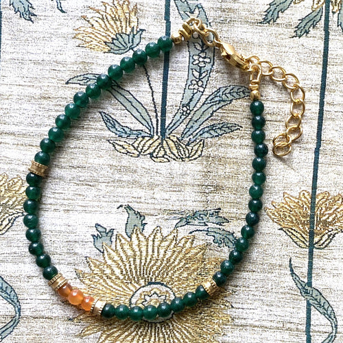 Bracelet Jade - carnelian