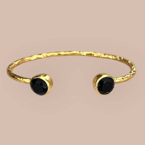 Armbånd two precious - Black Onyx