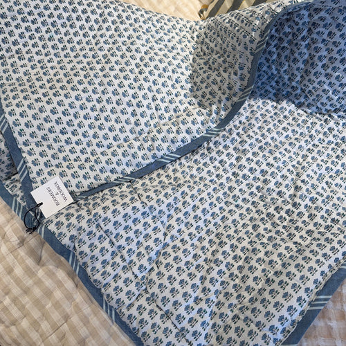 Baby quilt - petit blue Size 1 x 0.9 M.