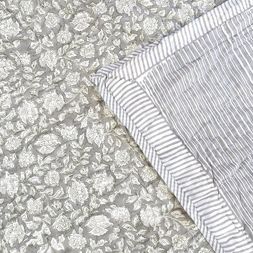 Roomers bomulds-vattæppe grey fusion - medium size 2.6 x 2.2 M.
