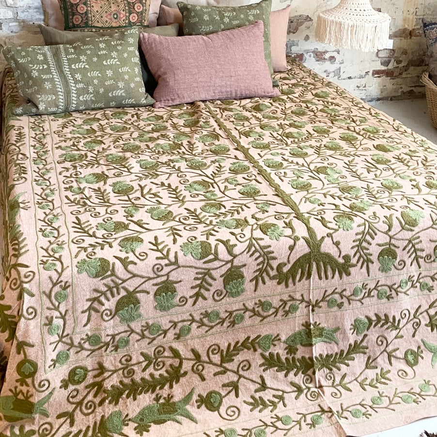 Suzani bed cover No  1 - 2.6 x 2.3 m.
