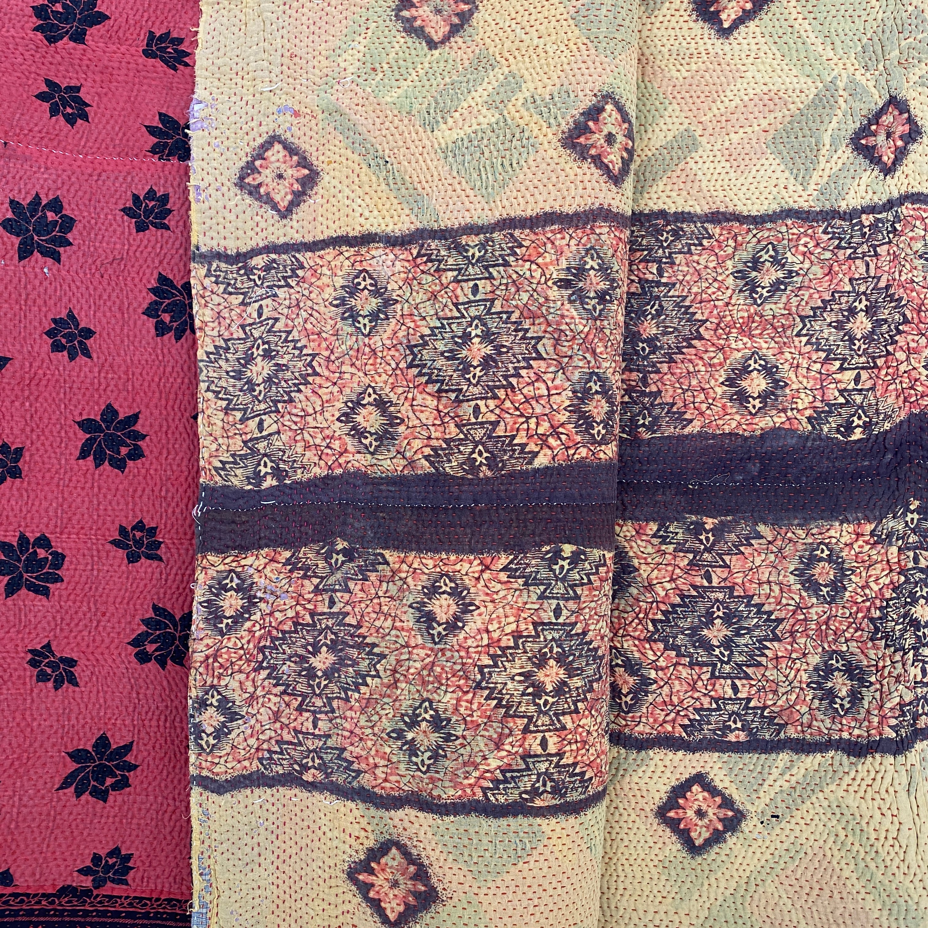 kantha quilt - saritæppe - 1.8 x 1.3 M. No 105