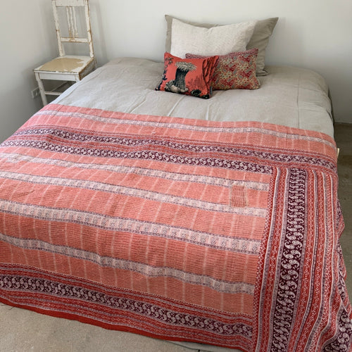 kantha quilt - saritæppe - 2 x 1.3 M. No 26