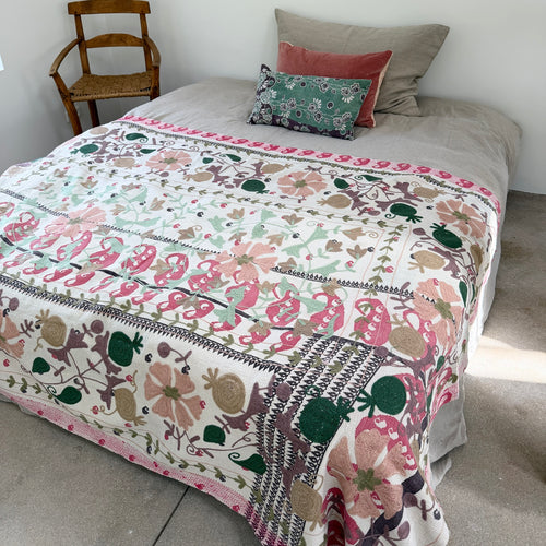 Kantha Suzani tæppe No 43 - 2.3 x 1.6 M