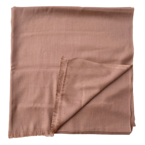 Uldplaid i merino - Rose